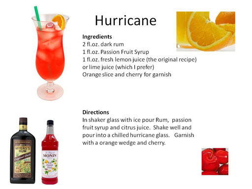hurricane drink hurricane drink